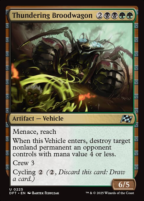 Thundering Broodwagon - Aetherdrift Magic card