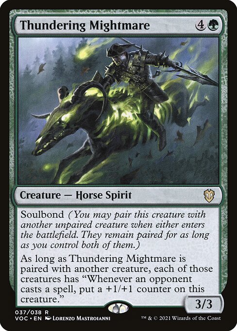 Thundering Mightmare - Crimson Vow Commander Magic card