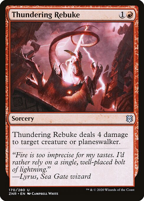 Thundering Rebuke - Zendikar Rising Magic card