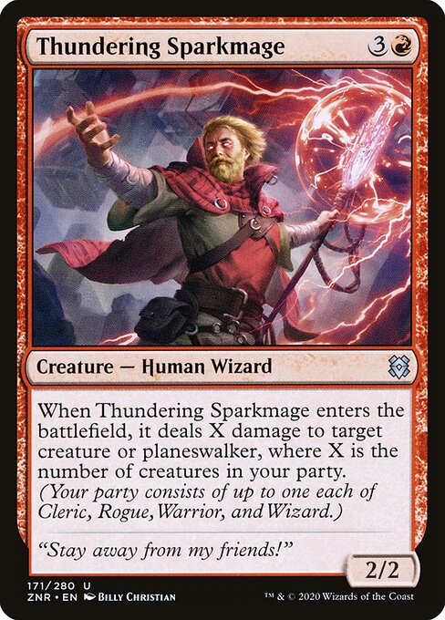 Thundering Sparkmage - Zendikar Rising Magic card