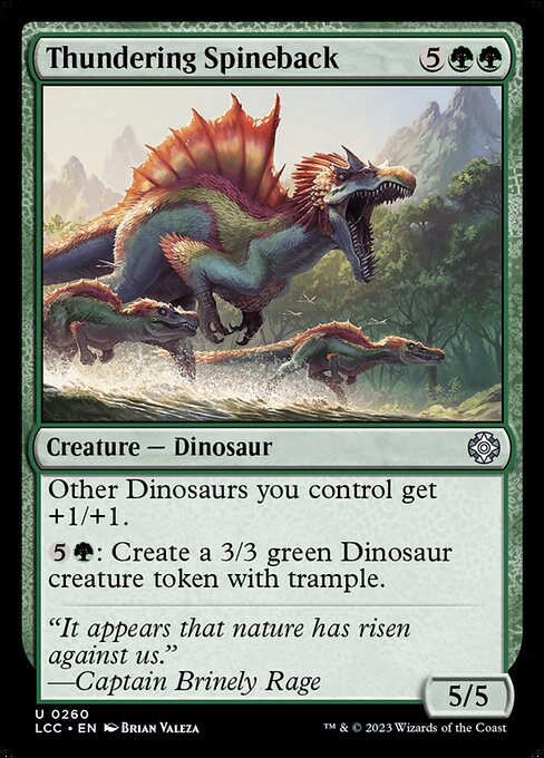 Thundering Spineback - The Lost Caverns of Ixalan Commander Magic card