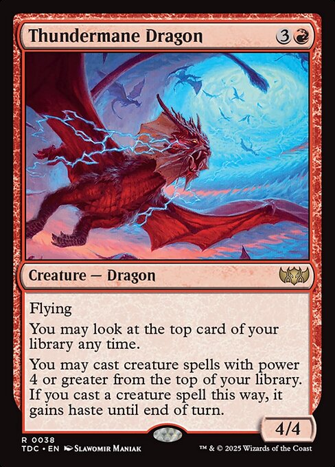 Thundermane Dragon - Tarkir: Dragonstorm Commander Magic card