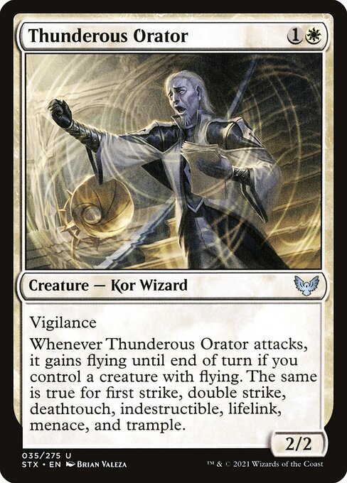 Thunderous Orator - Strixhaven: School of Mages Magic card