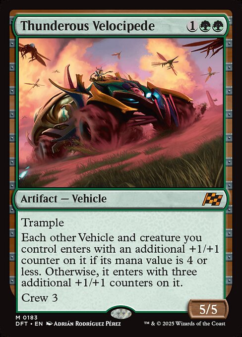 Thunderous Velocipede - Aetherdrift Magic card