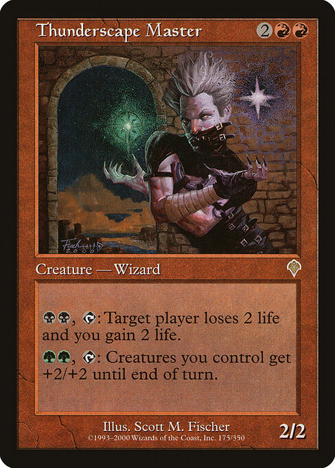 Thunderscape Master - Invasion Magic card