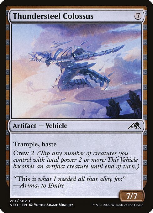 Thundersteel Colossus - Kamigawa: Neon Dynasty Magic card