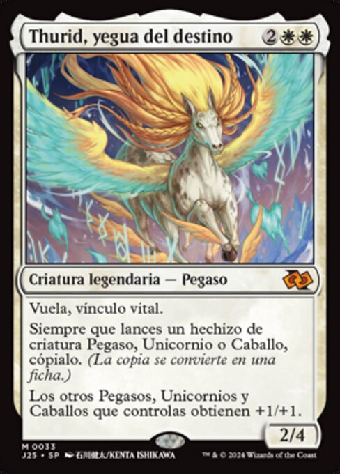 Thurid, yegua del destino (Thurid, Mare of Destiny) - Foundations Jumpstart (#33) - Illustrated by Ishikawa Kenta - Magic: The Gathering Card