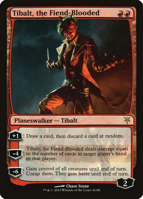 Tibalt, the Fiend-Blooded - Duel Decks: Sorin vs. Tibalt (#41) - Illustrated by Chase Stone - Magic: The Gathering Card
