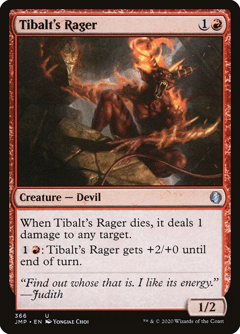 Tibalt's Rager - Jumpstart Magic card