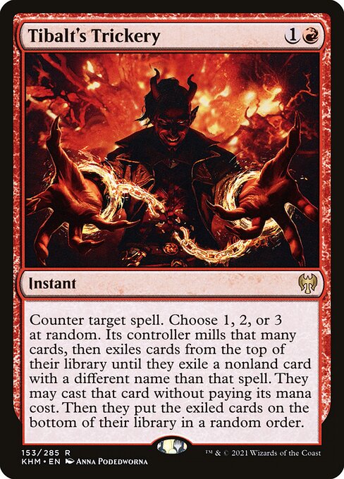 Tibalt's Trickery - Kaldheim (#153) - Illustrated by Anna Podedworna - Magic: The Gathering Card