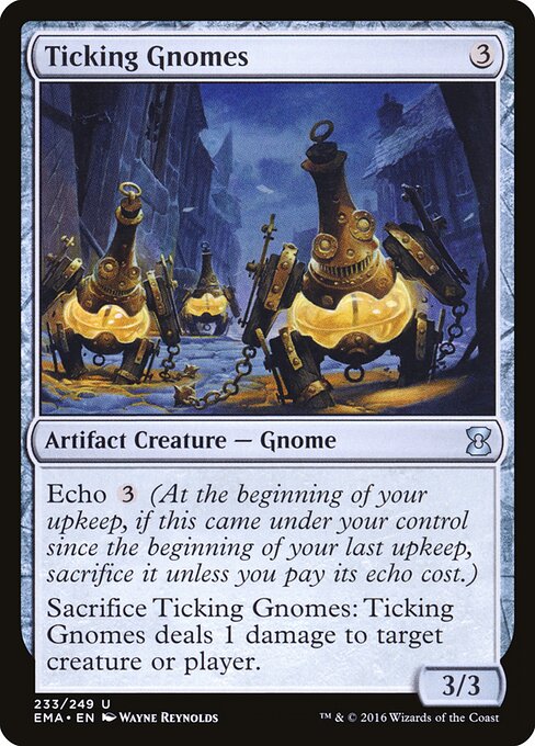 Ticking Gnomes - Eternal Masters (#233) - Illustrated by Wayne Reynolds - Magic: The Gathering Card