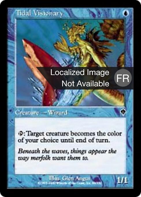 Tidal Visionary - Invasion (#80) - Illustrated by Glen Angus - Magic: The Gathering Card