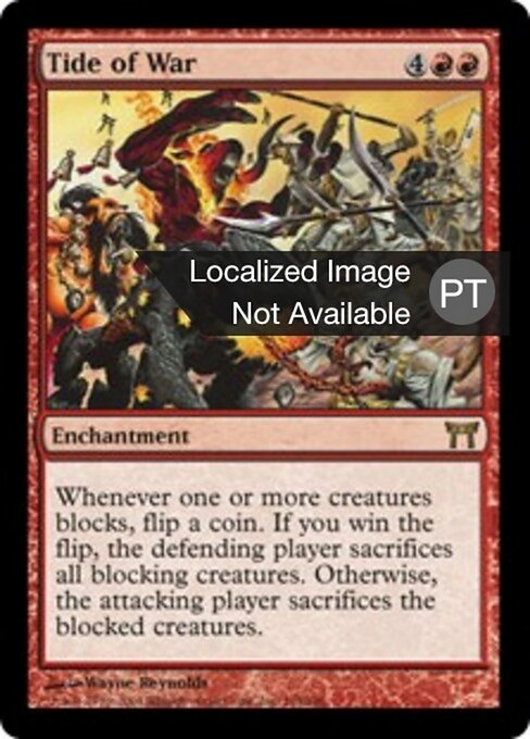 Wogen des Krieges (Tide of War) - Champions of Kamigawa (#194) - Illustrated by Wayne Reynolds - Magic: The Gathering Card