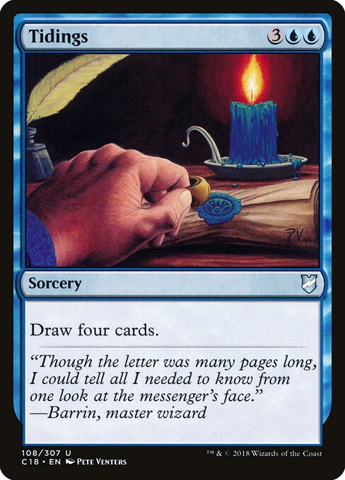 Tidings - Commander 2018 Magic card