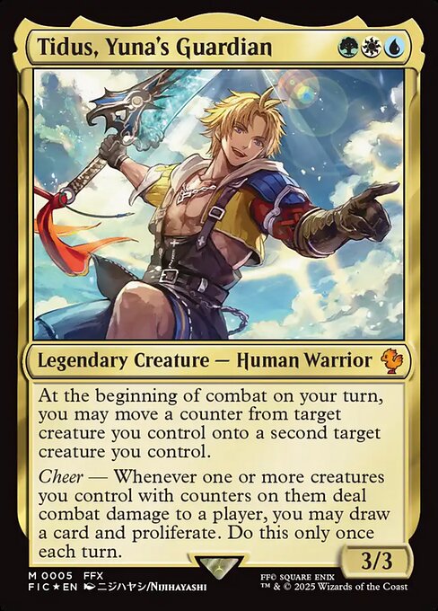 Tidus, Yuna's Guardian - Final Fantasy Commander Magic card