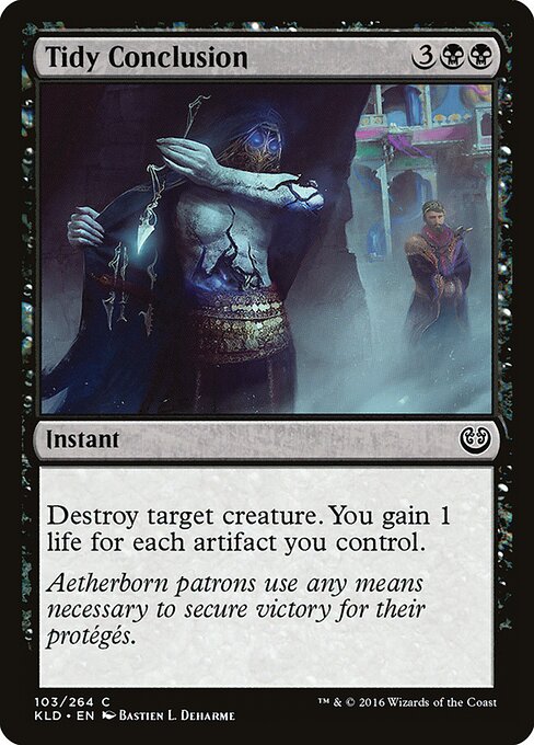 Tidy Conclusion - Kaladesh (#103) - Illustrated by Bastien L. Deharme - Magic: The Gathering Card
