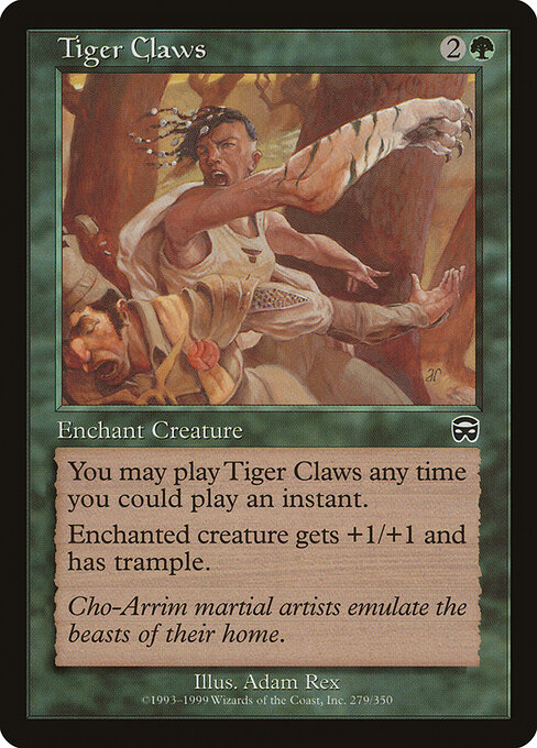 Tiger Claws - Mercadian Masques Magic card