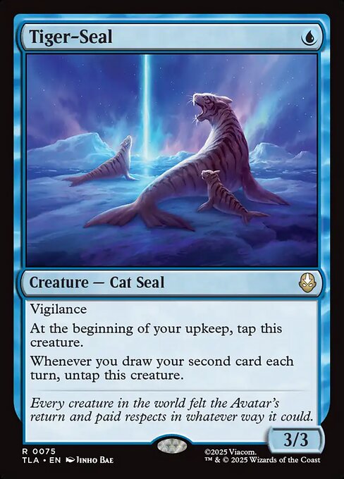 Tiger-Seal - Avatar: The Last Airbender (#75) - Illustrated by Jinho Bae - Magic: The Gathering Card