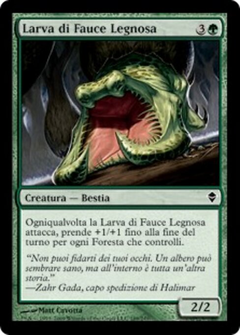 Forstschlund-Larve (Timbermaw Larva) - Zendikar (#189) - Illustrated by Matt Cavotta - Magic: The Gathering Card