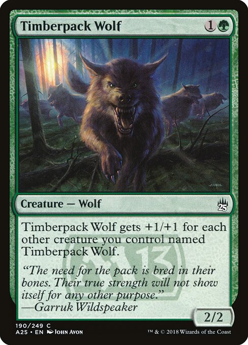 Timberpack Wolf - Masters 25 Magic card