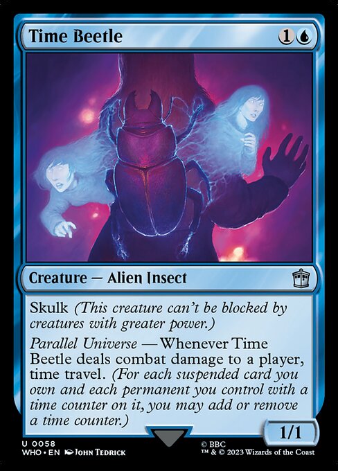 Zeitkäfer (Time Beetle) - Doctor Who (#58) - Illustrated by John Tedrick - Magic: The Gathering Card
