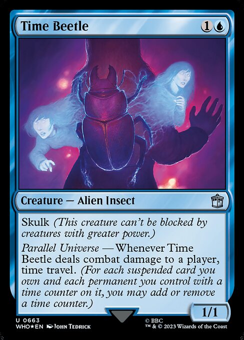 Time Beetle - Doctor Who (#663) - Illustrated by John Tedrick - Magic: The Gathering Card