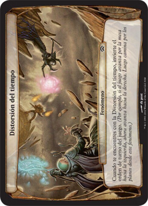 Distorsione Temporale (Time Distortion) - Planechase 2012 Planes (#8) - Illustrated by rk post - Magic: The Gathering Card