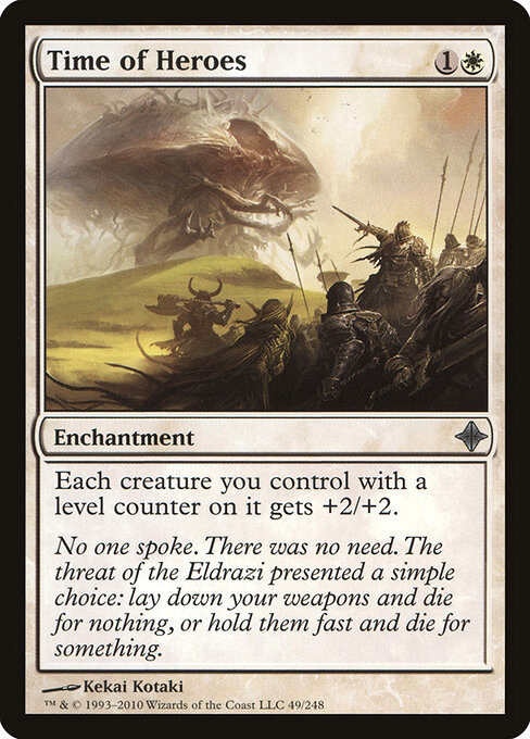 Time of Heroes - Rise of the Eldrazi (#49) - Illustrated by Kekai Kotaki - Magic: The Gathering Card