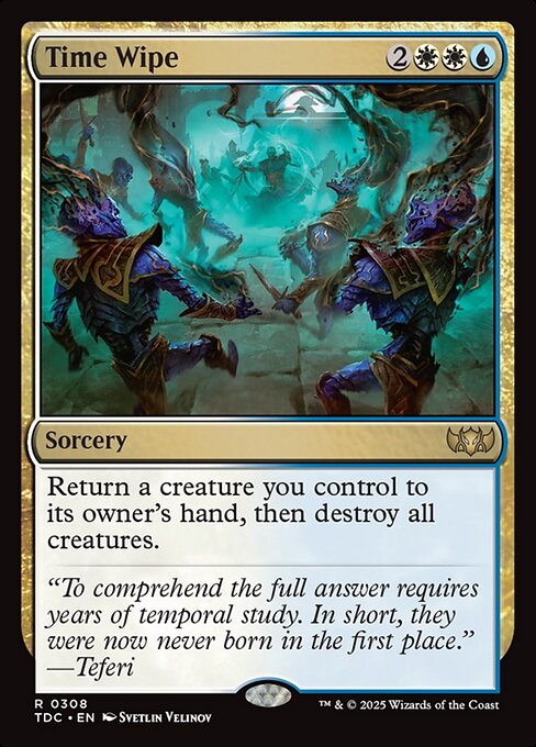Time Wipe - Tarkir: Dragonstorm Commander Magic card