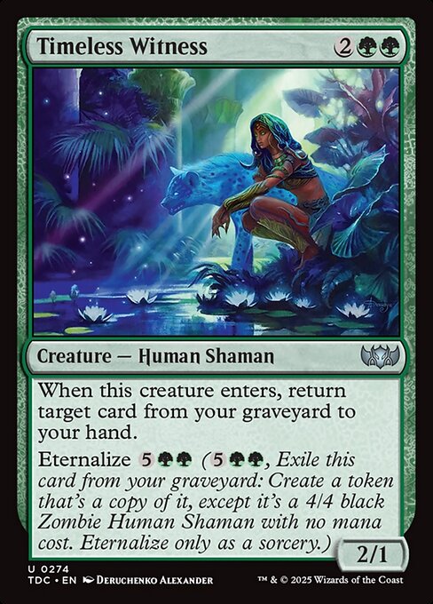 Timeless Witness - Tarkir: Dragonstorm Commander Magic card