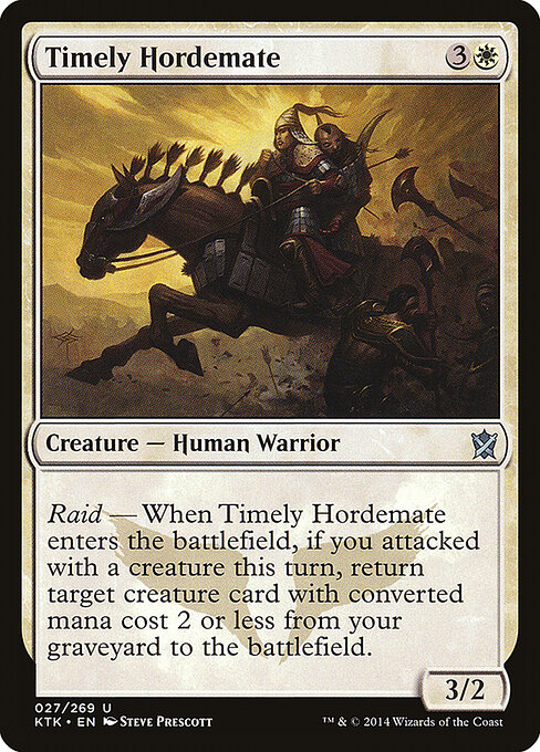 Timely Hordemate - Khans of Tarkir Magic card