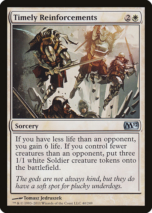 Timely Reinforcements - Magic 2012 Magic card