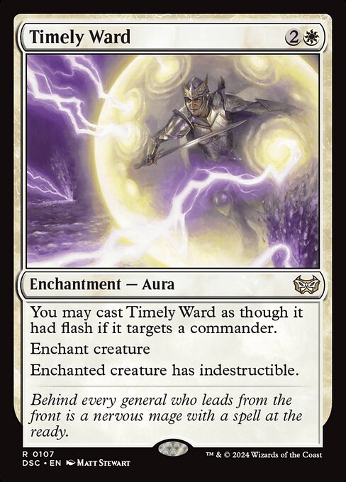 Timely Ward - Duskmourn: House of Horror Commander Magic card