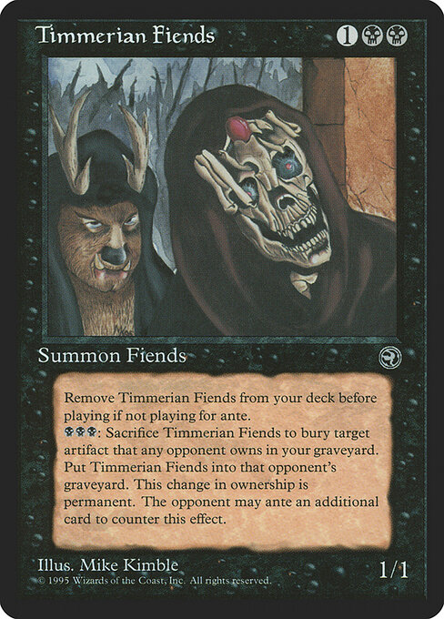 Timmerian Fiends - Homelands Magic card