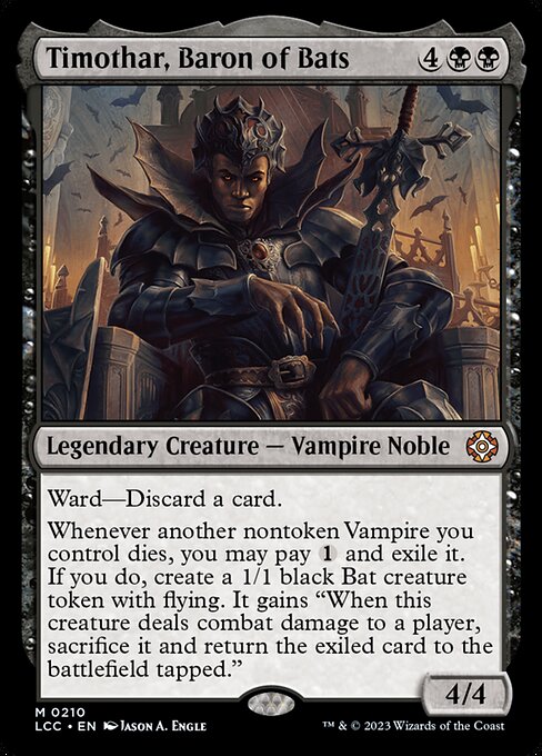 Timothar, Baron of Bats - The Lost Caverns of Ixalan Commander Magic card