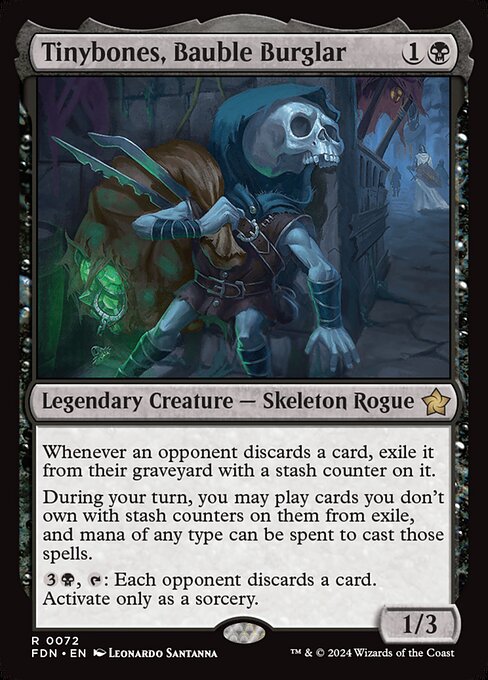 Tinybones, Bauble Burglar - Foundations Magic card