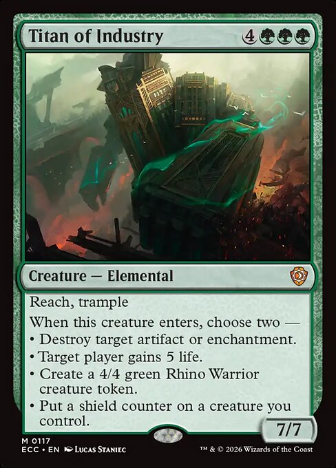Titan of Industry - Lorwyn Eclipsed Commander Magic card