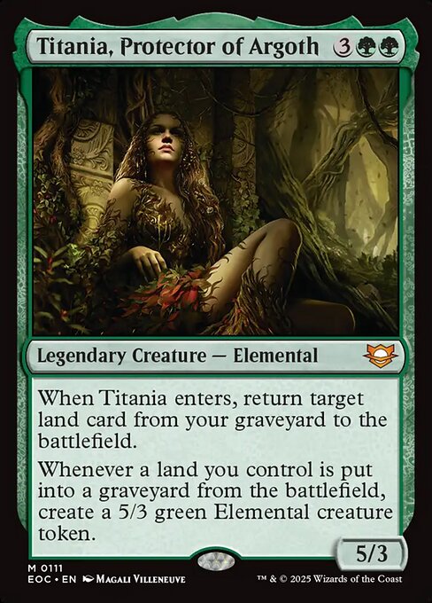 Titania, Protector of Argoth - Edge of Eternities Commander Magic card