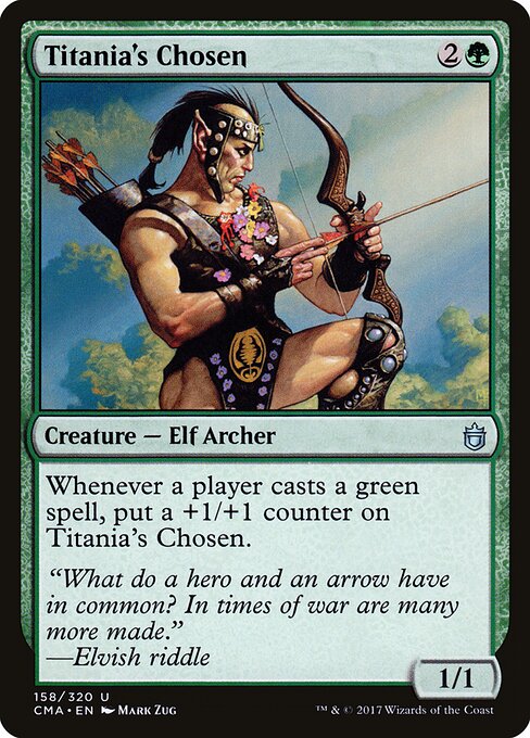 Titania's Chosen - Commander Anthology Magic card