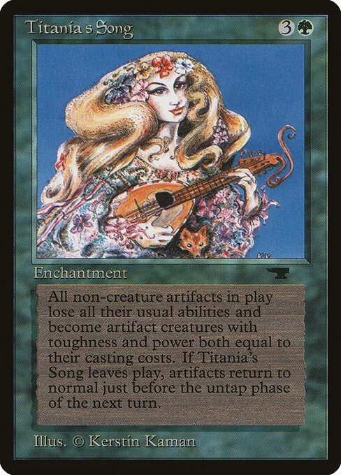 Titanias Lied (Titania's Song) - Revised Edition (#220) - Illustrated by Kerstin Kaman - Magic: The Gathering Card