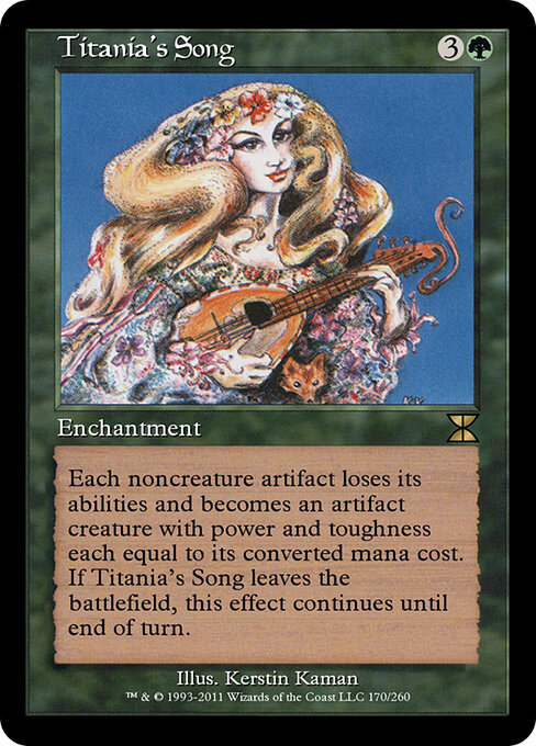 Titania's Song - Masters Edition IV (#170) - Illustrated by Kerstin Kaman - Magic: The Gathering Card
