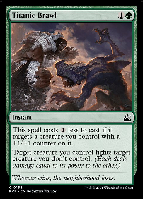 Titanic Brawl - Ravnica Remastered Magic card