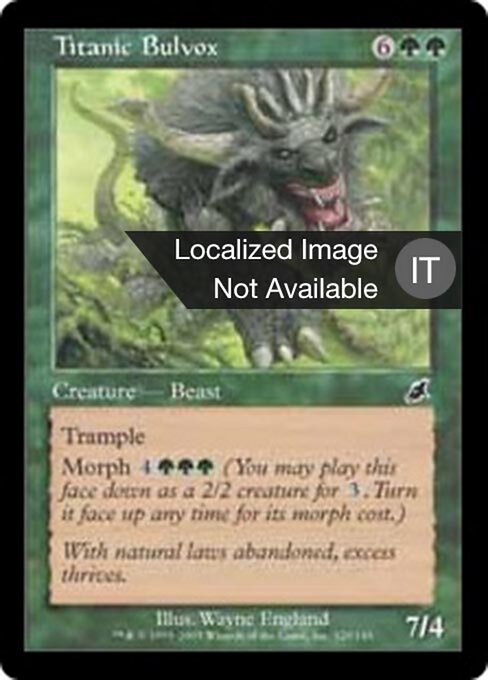 剛力のブルヴァックス (Titanic Bulvox) - Scourge (#129) - Illustrated by Wayne England - Magic: The Gathering Card