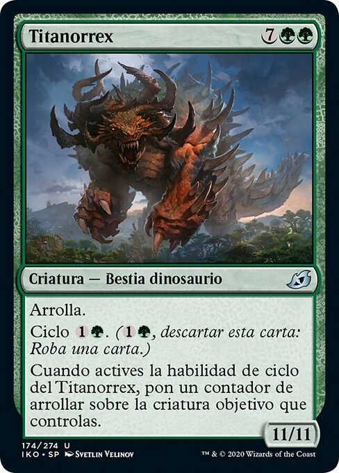 Titanorrex (Titanoth Rex) - Ikoria: Lair of Behemoths (#174) - Illustrated by Svetlin Velinov - Magic: The Gathering Card