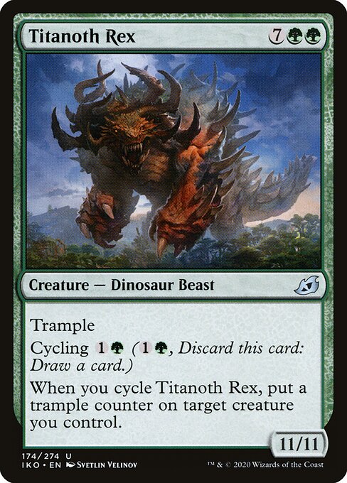 Titanoth Rex - Ikoria: Lair of Behemoths (#174) - Illustrated by Svetlin Velinov - Magic: The Gathering Card