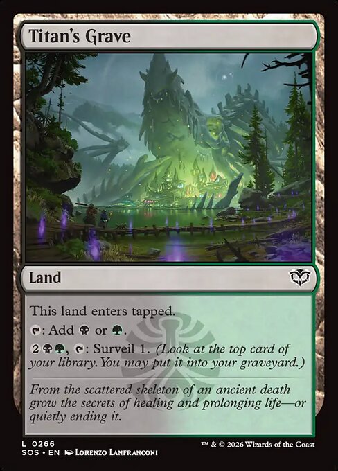Titan's Grave - Secrets of Strixhaven Magic card