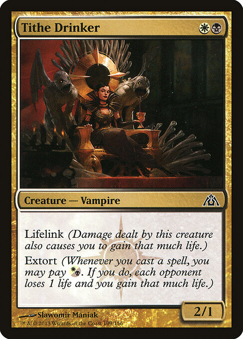 Bevitrice di Tributi (Tithe Drinker) - Dragon's Maze (#109) - Illustrated by Slawomir Maniak - Magic: The Gathering Card