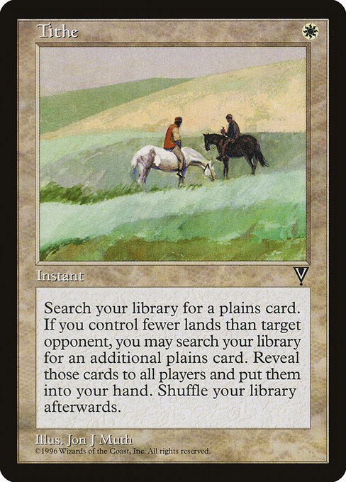 Tithe - Visions Magic card