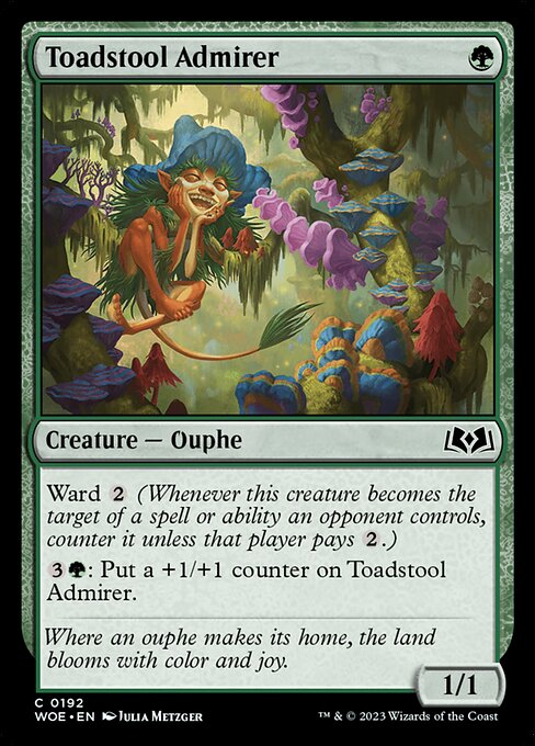 Toadstool Admirer - Wilds of Eldraine Magic card