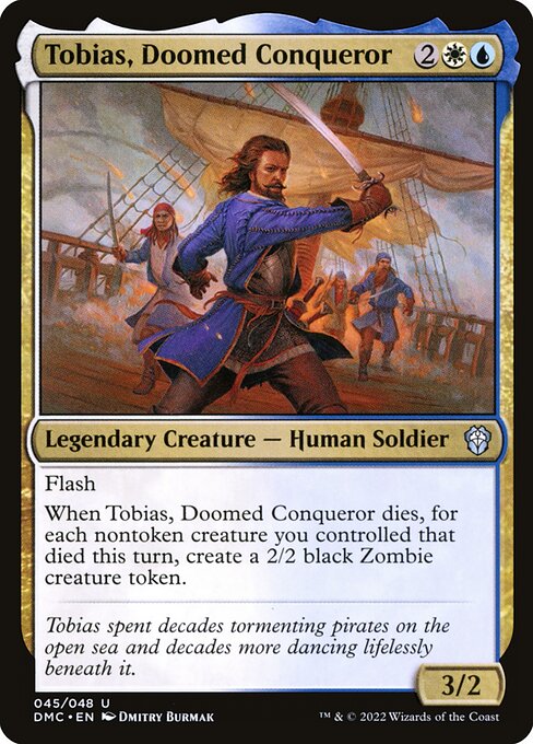 Tobias, Doomed Conqueror - Dominaria United Commander Magic card